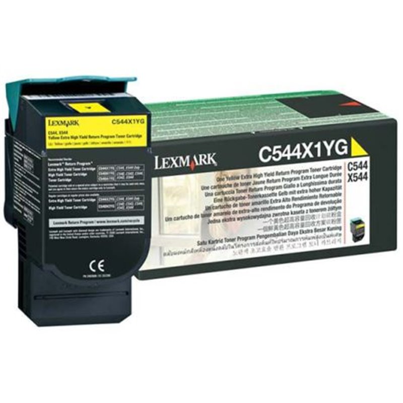 Toner Original LEXMARK C544 Amarillo - C544X1YG [PAG-4000]