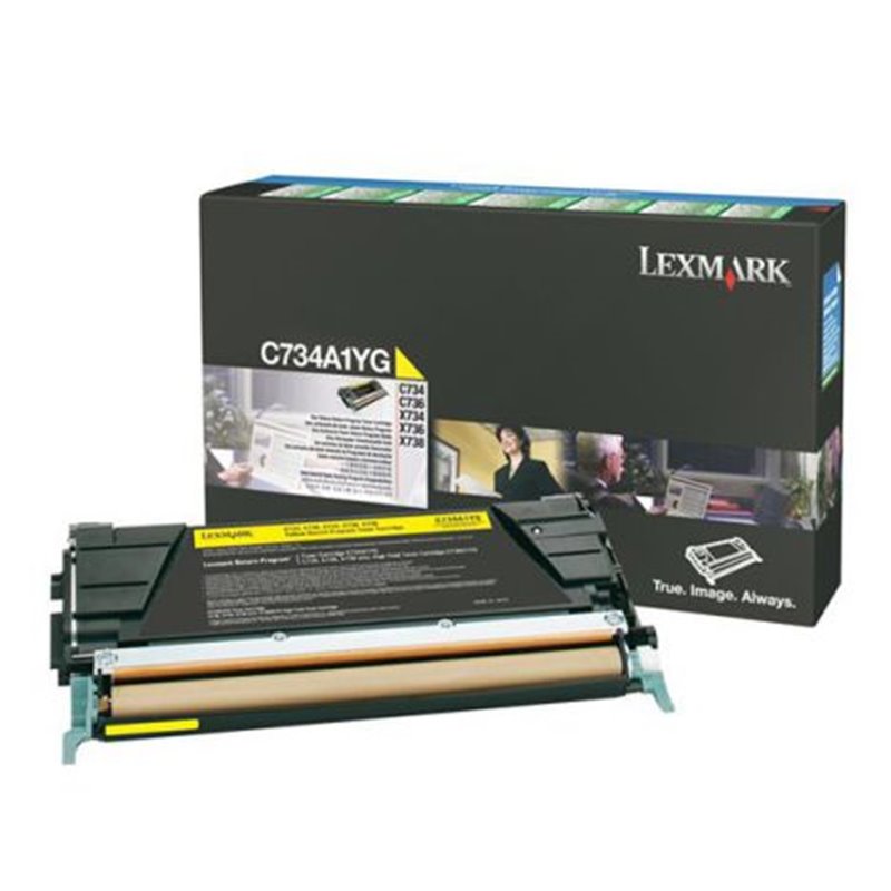Toner Original LEXMARK C734A Amarillo - C734A1YG [PAG-6000]