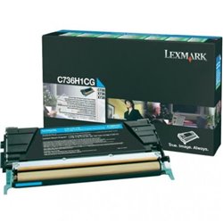 Toner Original LEXMARK C736H Cyan - C736H1CG [PAG-10000]