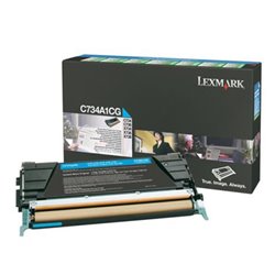Toner Original LEXMARK C734A1 Cyan - C734A1CG [PAG-6000]
