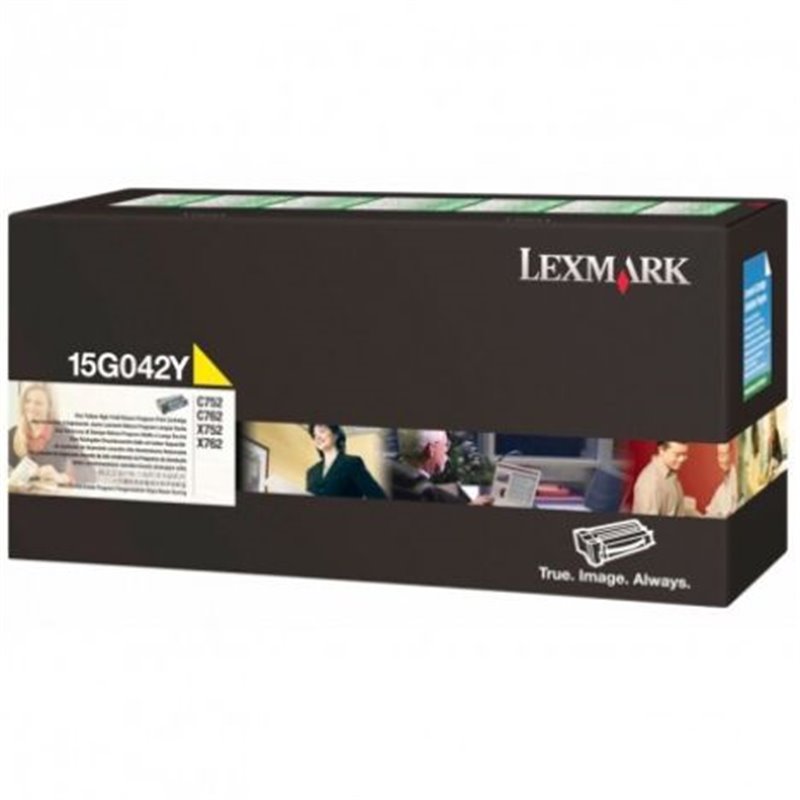 Toner Original LEXMARK 15G042 Amarillo - 15G042Y [PAG-15000]