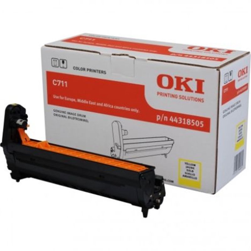 ORIGINAL OKI TAMBOR LASER AMARILLO EP-CART C711 C/711 [PAG-20000]