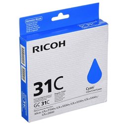 Cartucho Original RICOH GC31 Cyan - 405689 [ML-28][PAG-1920]