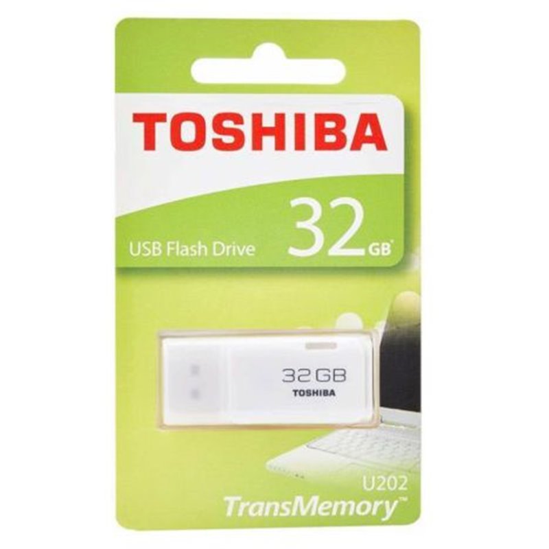 Pendrive TOSHIBA TransMemory Hayabusa THNU202W0320E4 - 32GB · USB2.0 · Blanco