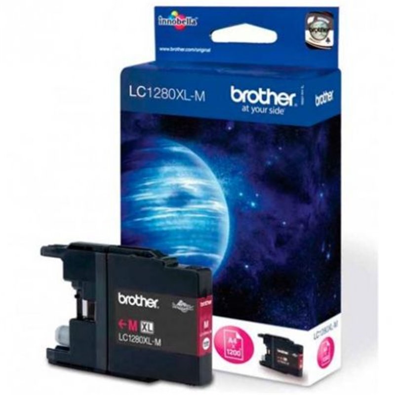 Cartucho Original BROTHER LC1280XL Magenta - LC1280XLMBP [ML-12][PAG-1200]