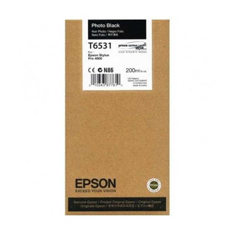 Cartucho  Original EPSON T6531 Negro - C13T653100  [ML-200]