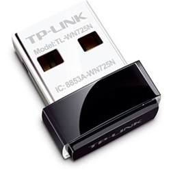 Adaptador de Red WiFi TP-LINK USB a Nano WIFI 150 Mbps USB 2.0 - TL-WN725N