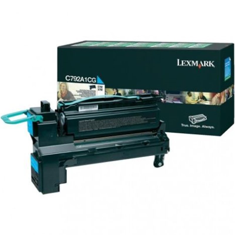 Toner Original LEXMARK C792A1 Cian - C792A1CG [PAG-6000]