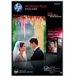 Papel Fotográfico HP Premium Plus Photo 100 x 150 mm 300 g 50 Hojas - CR695A
