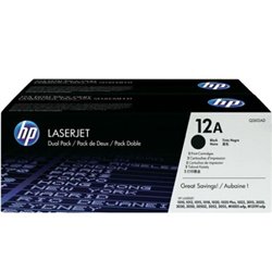 Pack 2 Toner Original HP 12A Negro - Q2612AD [PAG-2000]
