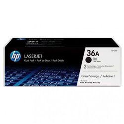 Pack 2 Toner Original HP 36A Negro - CB436AD [PAG-2000]