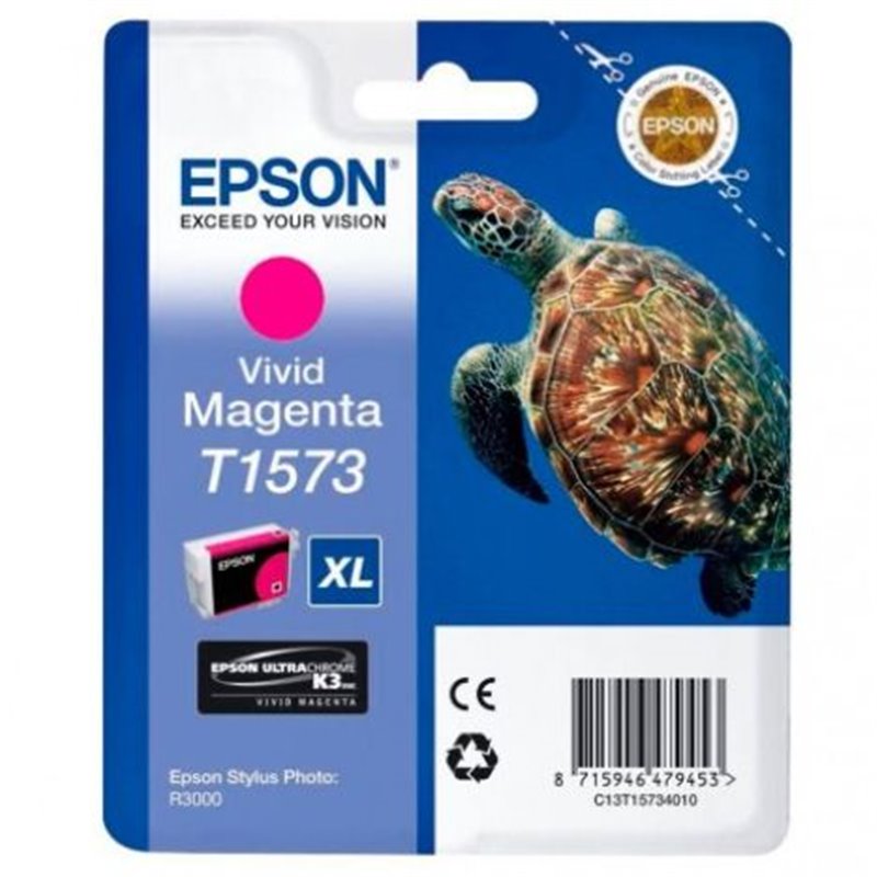 Cartucho Original EPSON T1573XL Magenta - C13T1573401 [ML-26]