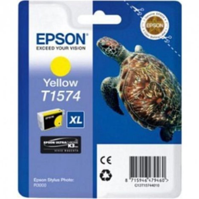 Cartucho Original EPSON T1574XL Amarillo - C13T1574401 [ML-26]