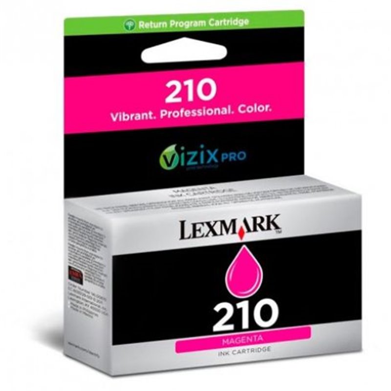 Cartucho Original LEXMARK 210 Magenta - 14L0087E [PAG-500]