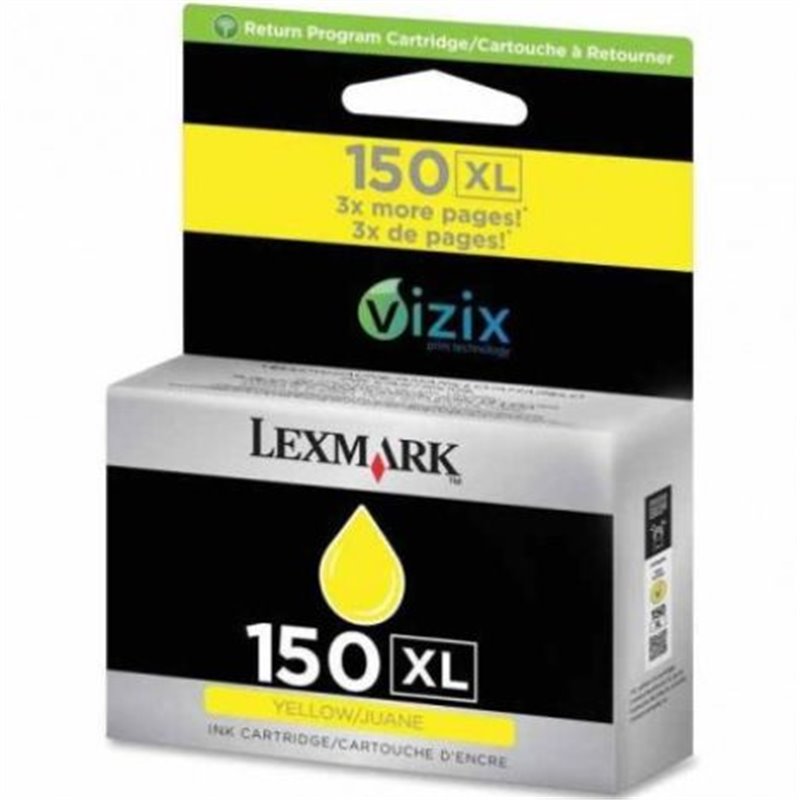 Cartucho Original LEXMARK 150XL Amarillo - 14N1618E [PAG-700]