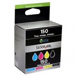 Pack Cartucho Original LEXMARK 150 BK+C+M+Y - 14N1910E [PAG-200]
