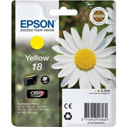 Cartucho Original EPSON 18 Amarillo - C13T18044010 [ML-3.3][PAG-180]
