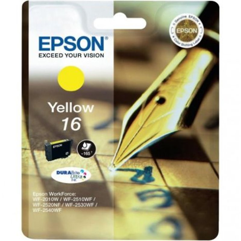 Cartucho Original EPSON 16 Amarillo - C13T16244010 [ML-3.1][PAG-165]