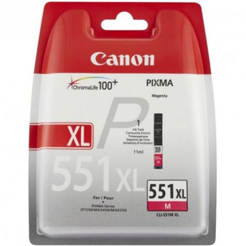 Cartucho Original CANON CLI551XL Magenta - CLI551XLM [ML-11][PAG-700]