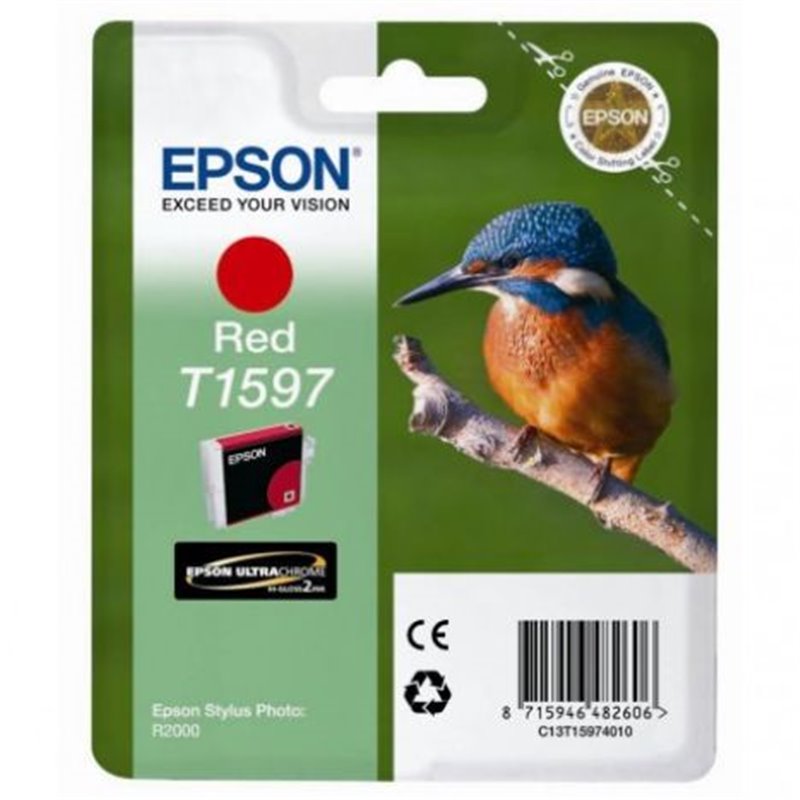 Cartucho Original EPSON T1597 Rojo - C13T15974010 [ML-17]