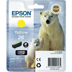 Cartucho Original EPSON 26 Amarillo - C13T26144010 [ML-4.5][PAG-300]