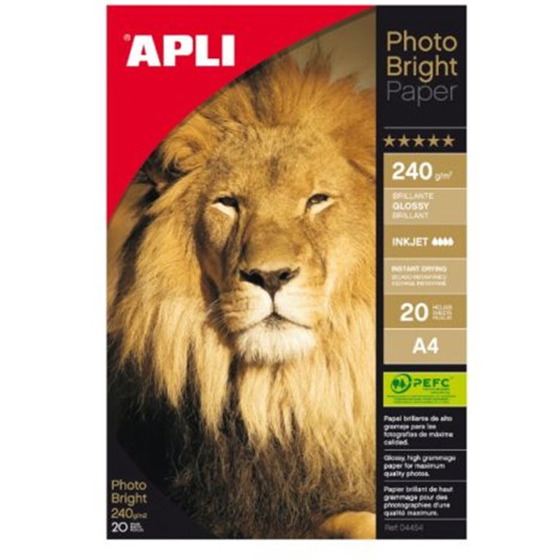 Papel Fotografico APLI A4 240 gr - 04454
