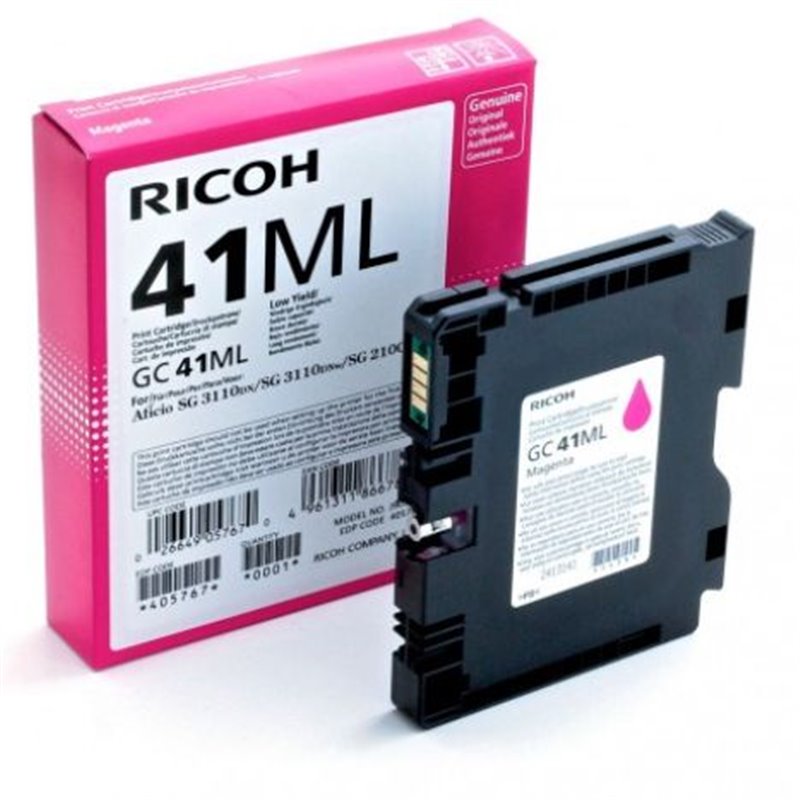Cartucho Original RICOH GC41 Magenta - 405767 [ML-41][PAG-600]