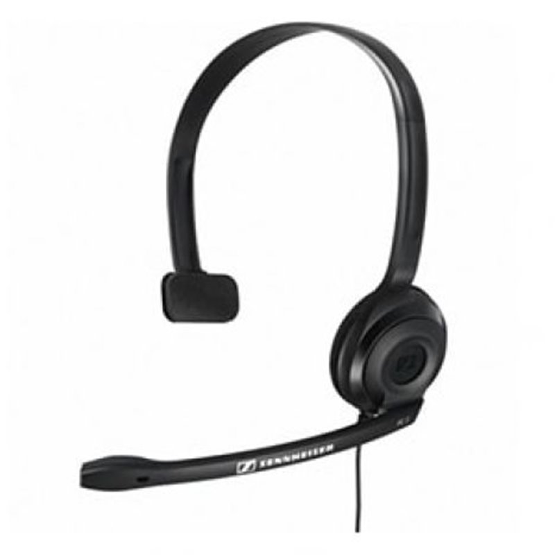Auriculares Diadema SENNHEISER PC 2 CHAT 504194 - Jack 3.5mm · Monoaural · Micrófono · Negro