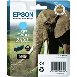 Cartucho Original EPSON 24XL Cyan claro - C13T24354010 [ML-9.8][PAG-740]