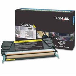 Toner Original LEXMARK C746A1 Amarillo - C746A1YG [PAG-7000]