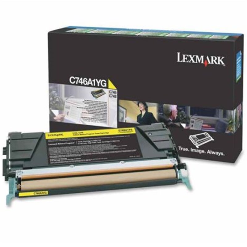 Toner Original LEXMARK C746A1 Amarillo - C746A1YG [PAG-7000]