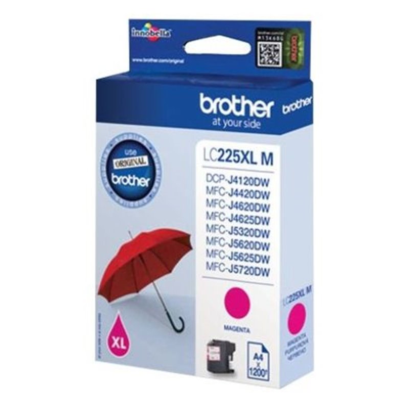 Cartucho Original BROTHER LC225XL Magenta - LC225XLMBP [ML-11.8][PAG-1200]