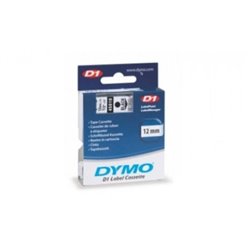 ORIGINAL CINTA DYMO 45010 D1 12MMX7M NEGRO/TRANSPARENTE PACK 5