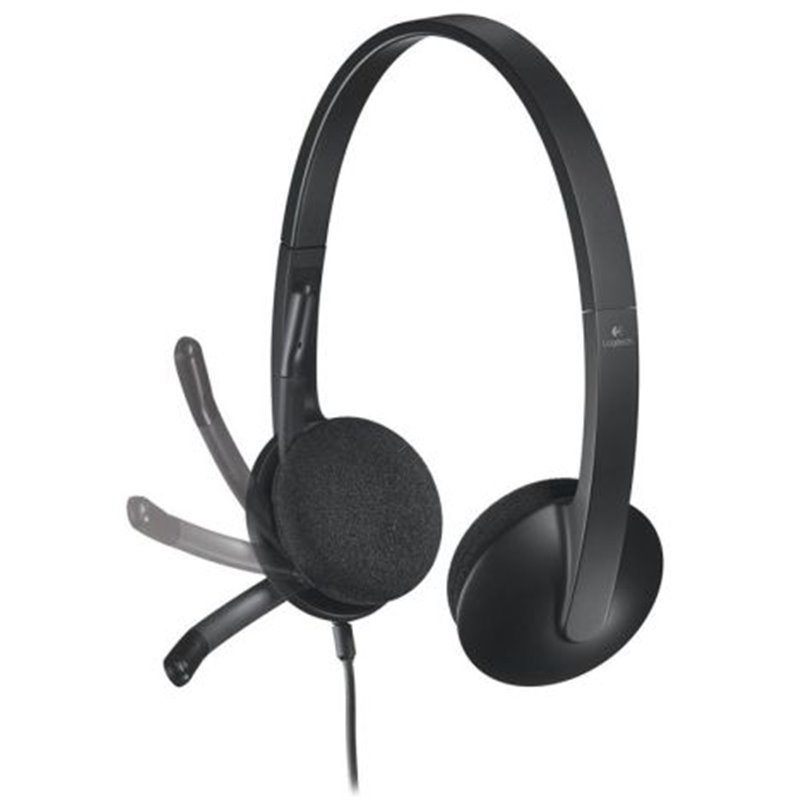 Auriculares con Cable LOGITECH H340 981-000475 - USB-A · Cable 180 cm · Micrófono · Negro