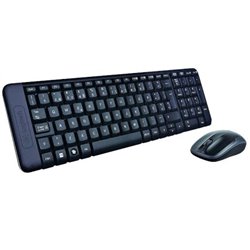 Pack Inalámbrico LOGITECH MK220 - USB · Teclado y Ratón · Negro