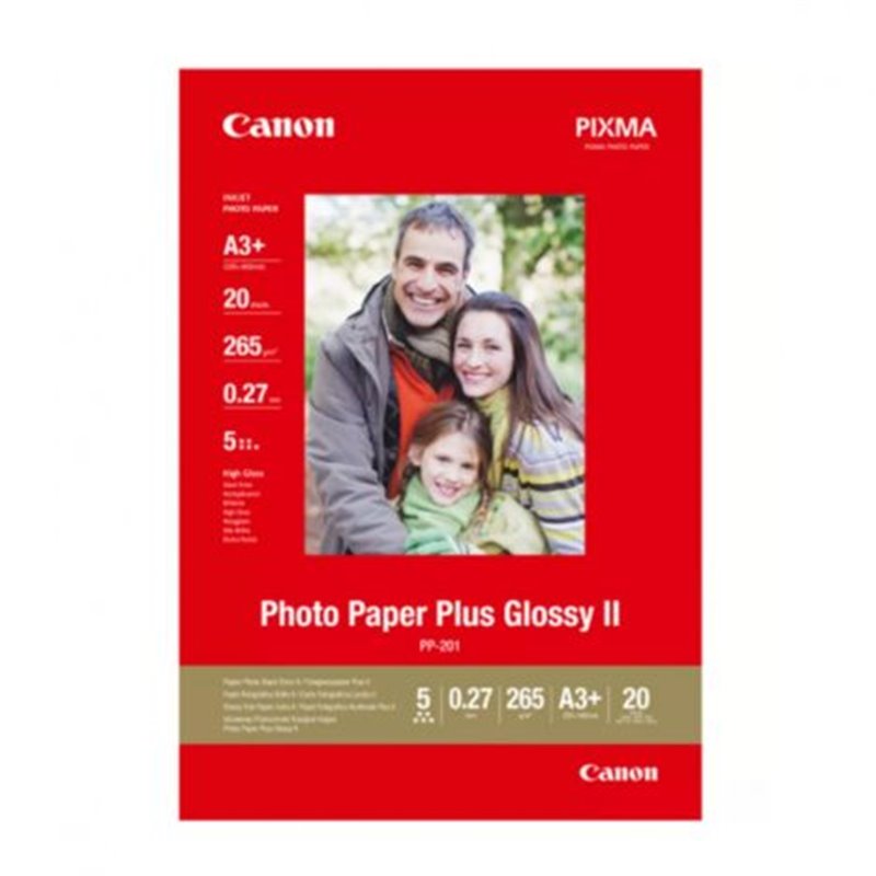 Papel Fotográfico CANON Photo Plus II PP-201 A3 20 Hojas - 2311B021