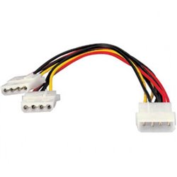 Duplicador de Alimentación Molex/M a 2xMolex/H - 0.20 m