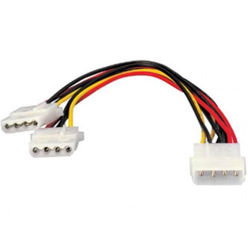 Duplicador de Alimentación Molex/M a 2xMolex/H - 0.20 m