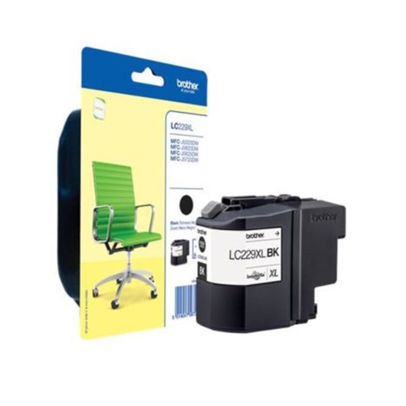 Cartucho  Original BROTHER LC229XL Negro - LC229BKBP [PAG-2400]