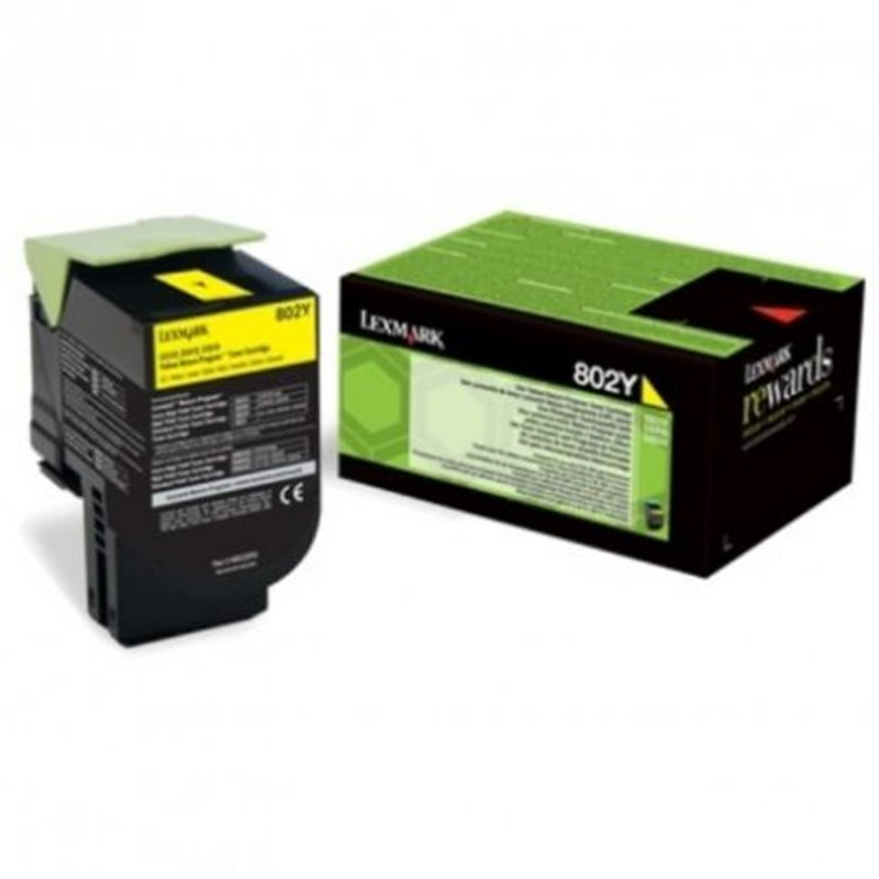 Toner Original LEXMARK 80C20Y0 Amarillo - 80C20Y0 [PAG-1000]