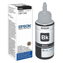 Botella Original EPSON T664 Negro - C13T664140 [ML-70][PAG-4500]
