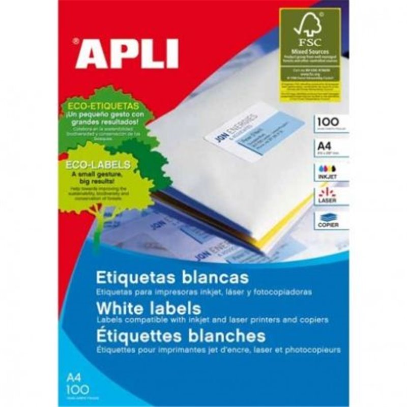 Etiquetas APLI 105 x 35 500 Hojas - PL01794