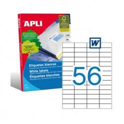 Etiquetas para Impresoras APLI A4 52.5 x 21.2 100 Hojas - PL01284