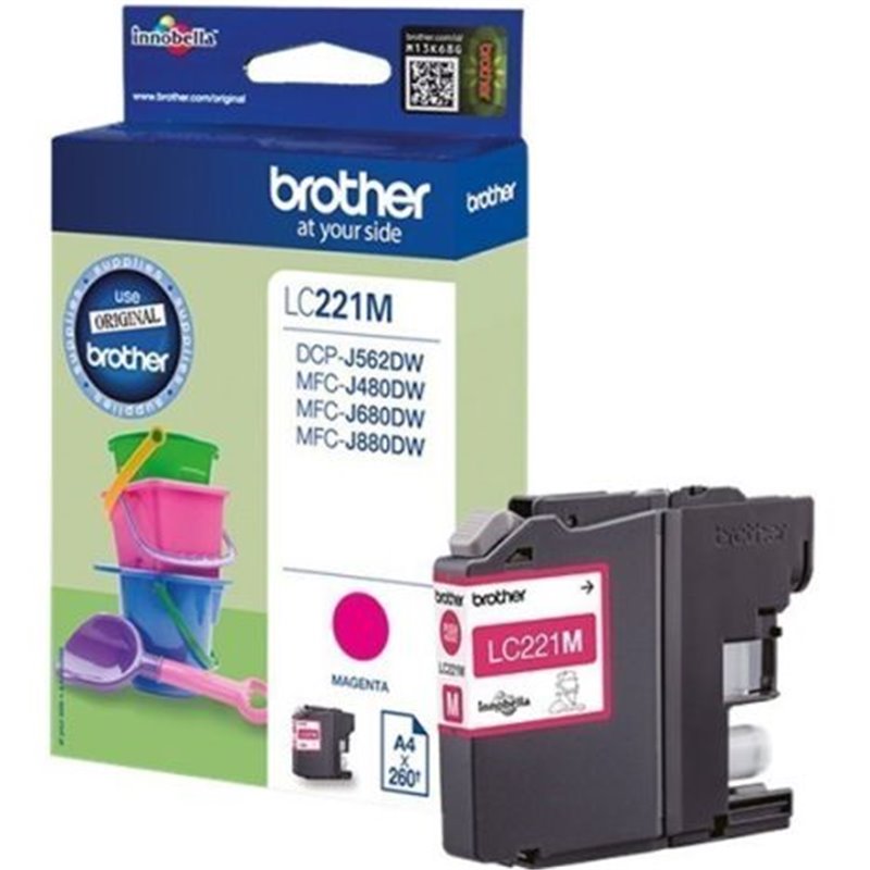 Cartucho Original BROTHER LC221 Magenta - LC221M [ML-3.9][PAG-260]