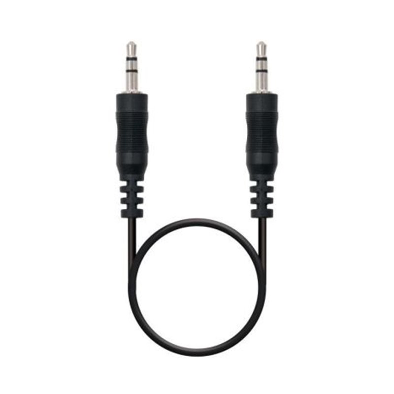 Cable de Audio Estéreo Jack 3.5mm-M a Jack 3.5mm-M - 1.5 m · Negro