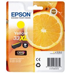 Cartucho Original EPSON 33XL Amarillo - C13T33644010 [ML-8.9][PAG-650]