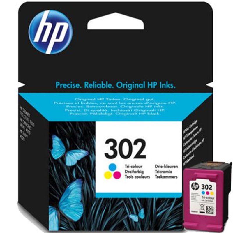 Cartucho Original HP 302 Tricolor - F6U65AE [ML-3.5][PAG-165]