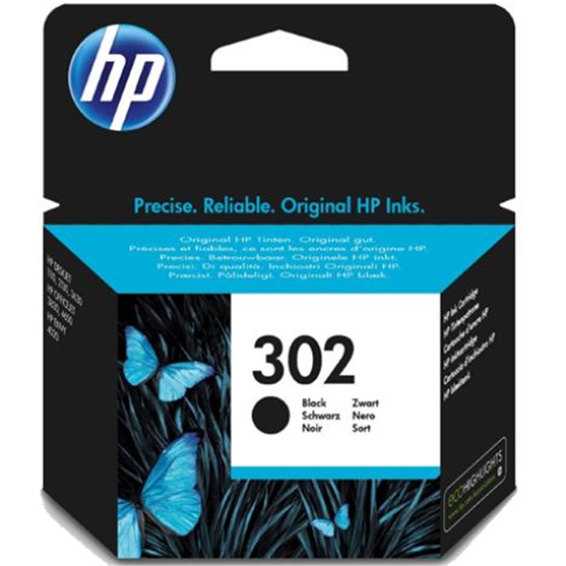 Cartucho Original HP 302 Negro - F6U66AE [ML-3.5][PAG-190]