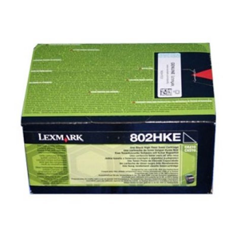 Toner Original LEXMARK 802 Negro - 80C2HKE [PAG-4000]