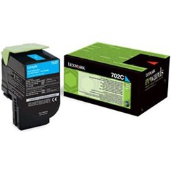 Toner Original LEXMARK 702 Cian - 70C20C0 [PAG-1000]